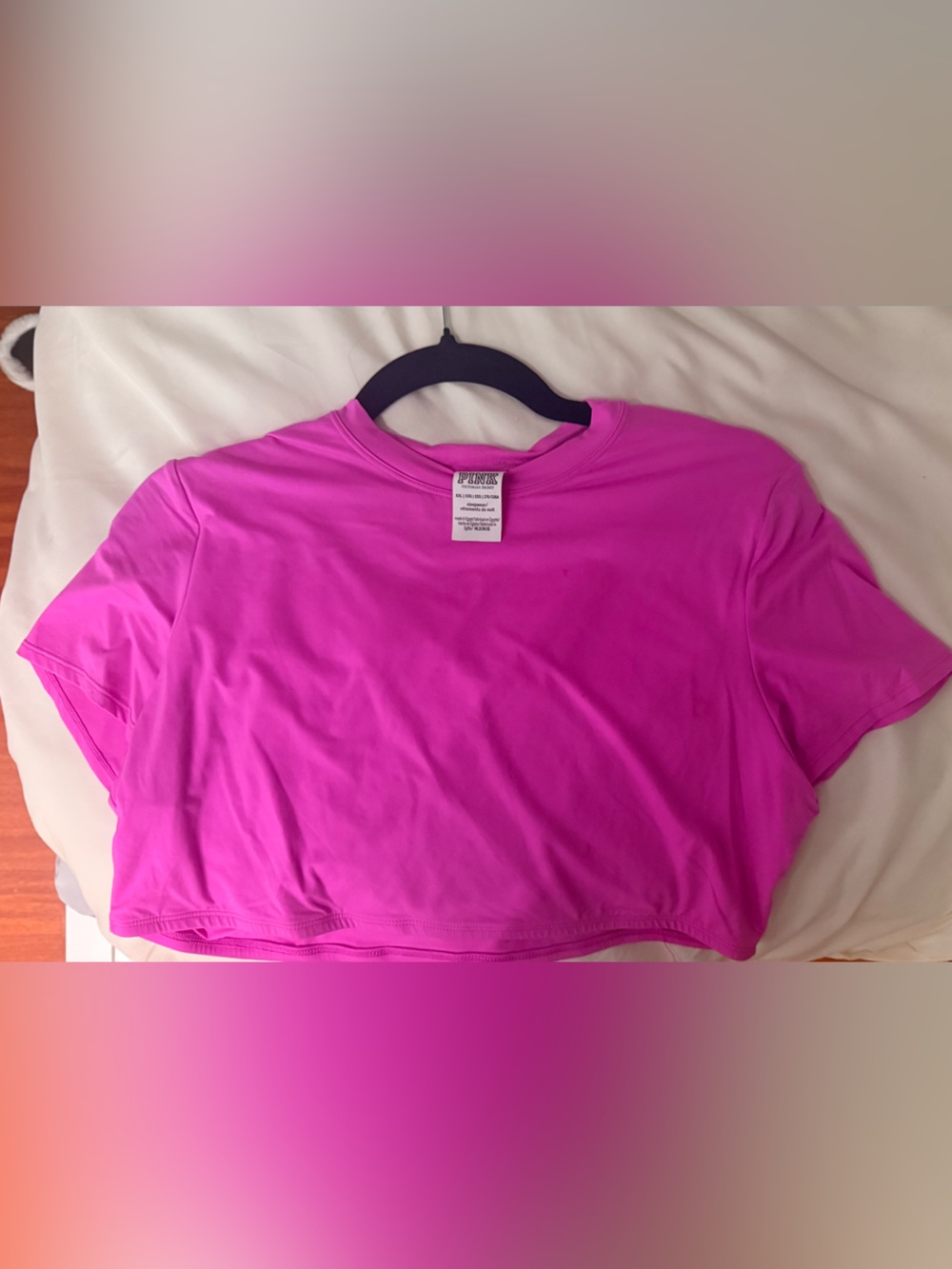 Bright Pink Women's Crop Tee
